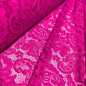 Čipka - La Ciklama - Deblja, elastična čipka u intenzivnoj ciklama nijansi, idealna za one koji žele da istaknu ženstvenost i stil.