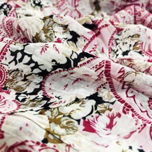 Indijsko platno Jaipur Ples – lagana, prirodna i prozračna tkanina sa egzotičnim šarmom. Savršena za odeću, zavese i letnje projekte.