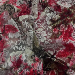 čipka sa cvetnim uzorkom