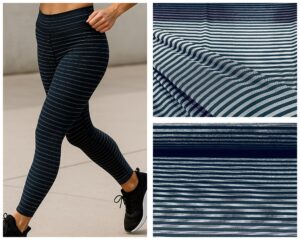 elastična likra sa prugastim dezenom