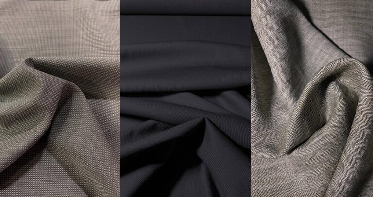 Štof za muška odela u sivoj, tamnoplavoj i bež nijansi – elegantne tkanine za odela i pantalone